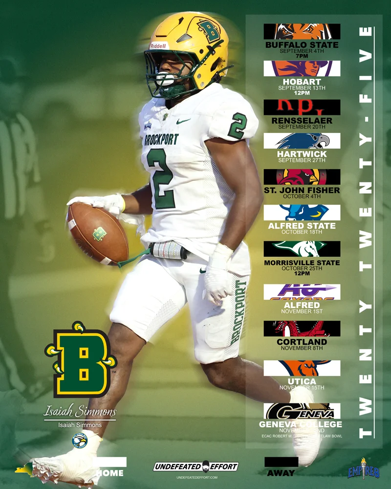 Brockport Football Senior - Isaiah Simmons